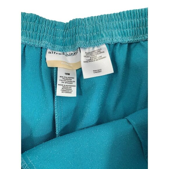 Alfred Dunner Women's Grand Canyon Auqa Corduroy Dress Pants - Picture 3 of 6